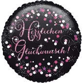 Magni "Herzlichen Glückwunsch" Verjaardag FolieBallon, 43cm
