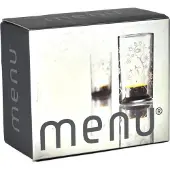 Menu Waxinelichthouder met frosted patroon - set van 2 -