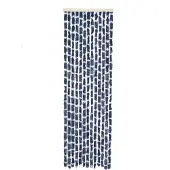 Travellife Chenille Vliegengordijn - Streep Blauw/Wit - 56 x 185 cm