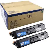 Brother TN900C - pack de 2 - cyan - originale - cartouche de toner