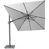 Platinum Challenger T2 350x260 cm lichtgrijs zweefparasol zonwering