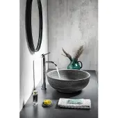 Sapho Priori keramische ronde waskom 41cm grijs