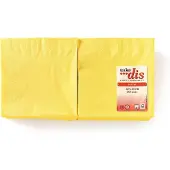 Take dis Servetten 2-Laags Geel | Grote verpakking 250 Stuks | 14cmx14cm