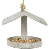 Esschert Design Vogelvoederhuis Aged Grijs 18,9 X 16,9 X 16,3 Cm