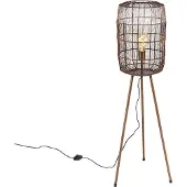 QAZQA Moderne vloerlamp tripod koper - Redo