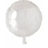 Wefiesta Helium ballon rond wit | 45cm