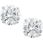 Trendjuwelier huiscollectie TFT Oorknoppen Zirkonia Zilver Gerhodineerd Glanzend
