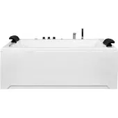 Beliani SALAMANCA - Whirlpool - Wit - 142 x 183 cm - Acryl