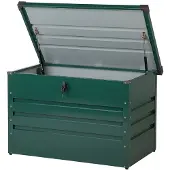 Beliani CEBROSA S - Kussenbox - Groen - Staal