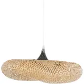 Beliani BOYNE S - Hanglamp - Zilver - Bamboehout