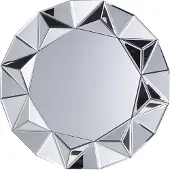 Beliani HABAY - Wandspiegel - Zilver - MDF