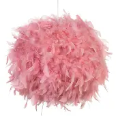 Beliani DRAVA - Kinderlamp - Roze - Veren