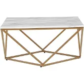 Beliani MALIBU - Salontafel - Beige/Goud - MDF