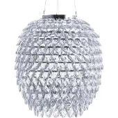 Beliani SAUER - Hanglamp - Zilver - Acrylglas