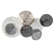 Beliani RHODIUM - Wanddecoratie - Wit - Metaal