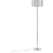 Beliani TENNA - Staande lamp - Zilver - Metaal