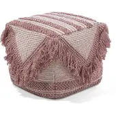 Beliani Poef roze 40 x 44 cm KOCHI