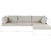 Beliani SANO - Kussenhoezen - Beige - Polyester