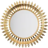 Beliani VOREY - Wandspiegel - Goud - Metaal