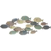 Beliani FERMIUM - Wanddecoratie - Blauw - Metaal