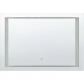 Beliani EYRE - LED-spiegel - Zilver - Synthetisch materiaal
