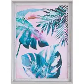 Beliani AGENA - Wanddecoratie - Blauw - 30 x 40 cm - Papier