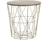 Beliani LANARK - Bijzettafel-Lichte houtkleur-MDF
