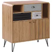 Beliani KYLE - Sideboard - Lichte houtkleur - Vezelplaat