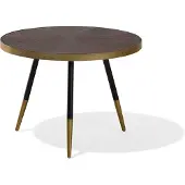 Beliani Ramona Bijzettafel Donker houtkleur Verlijmd hout