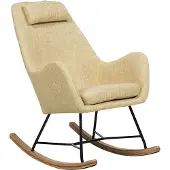 Beliani ARRIE - Schommelstoel - Geel - Polyester