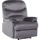 Beliani ESLOV - TV-fauteuil - Grijs - Fluweel
