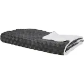 Beliani KANDILLI - Plaid - Grijs - 200 x 220 cm - Polyester