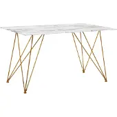 Beliani KENTON - Eettafel - Grijs - 80 x 140 cm - Veiligheidsglas