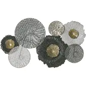 Beliani ZIRCONIUM - Wanddecoratie-Zwart-Metaal