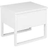 Beliani GIULIA - Bijzettafel - Wit - Dennenhout