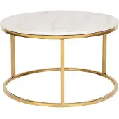 Beliani CORAL - Salontafel - Beige - RVS