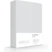 Romanette Laken Lichtgrijs (Flanel)-240 x 260 cm (Lits-jumeaux)