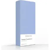 Romanette Topper Hoeslaken Lichtblauw (Katoen)-80 x 200 cm