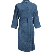 The One Towelling Luxe Badjas - 100% Katoen Denim / L/XL