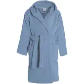 Seahorse - Pure Badjas Kinderen - Badstof - Katoen - Capuchon - Unisex - Denim - 158/164