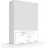 Romanette Hoeslaken Lichtgrijs (Katoen)-80 x 200 cm