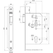 Nemef Loopslot 649/37U - DM 60 - 235x20mm - D1+D3