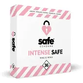 Safe Intense - condoom met ribbels en nopjes - 36 stuks