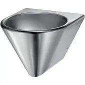 Delabie Wastafel BOB HD muurm. z. kraangat RVS 304 mat gepolijst