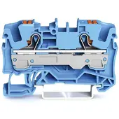 Wago Doorvoerklem 7,50 mm Push-, Kabels + Stekkers, Blauw