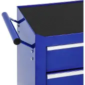 TecTake - Gereedschapswagen met 5 lades - blauw - 402798