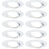 Paulmann 93400 LED-inbouwlamp Set van 10 stuks LED GU10 Wit