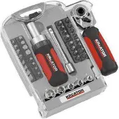 VARO Ratchet Screwdriver Kit 40 Pieces Transparant