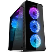 NOX Boîtier ATX semi-tour NXHUMMERTGX RGB