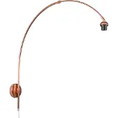 QAZQA Moderne wandlamp staal zonder kap - Boog